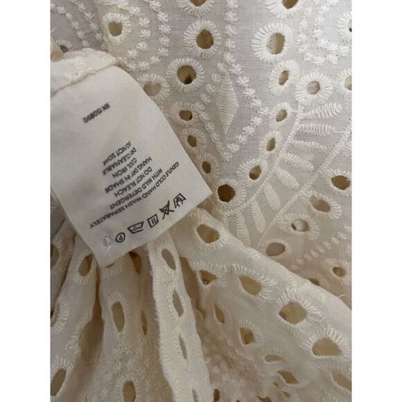 NEW SPELL & THE GYPSY COLLECTIVE Sz XS FAIRYTALE ANGLAISE GOWN EYELET MIDI DRESS - Picture 7 of 10